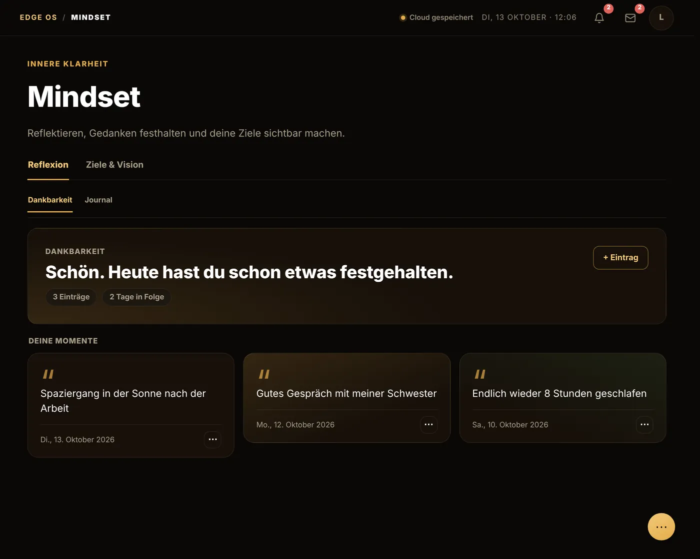 Mindset: Dankbarkeits-Momente